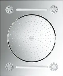 Верхній душ із 3 режимами Grohe Rainshower F-Series 15" 27939001, Хром - мініатюра 3