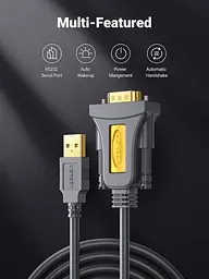 Кабель-перехідник UGREEN USB на RS232 DB9 2 м з контролером PL2303 - мініатюра 3