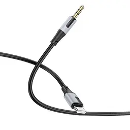 Кабель Borofone BL19 AUX 3.5мм to Type-C 1 м Black - мініатюра 2