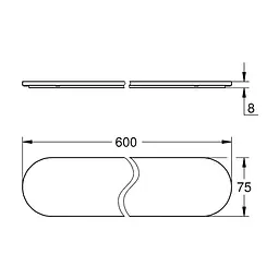 Полиця Grohe Selection 41057000, Білий - мініатюра 2
