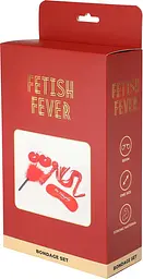 BDSM набір Fetish Fever Bondage Set, 5 предметів (червоний) - мініатюра 3