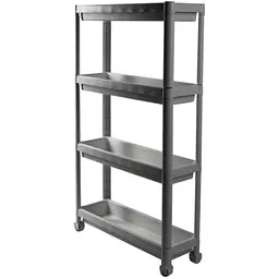 Этажерка Violet House Long Shelf 4-х ярусная серая (6014 Long Shelf 4 пол. GREY 54*18*91 см)