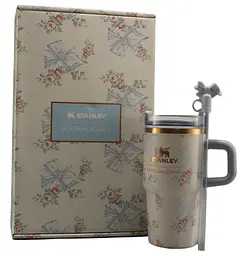 Термокухоль Stanley Quencher H2.0 Tumbler з неіржавкої сталі 0,59 л Roza Beaux Blue KT6007863