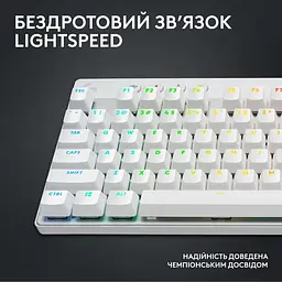 Клавиатура Logitech G PRO X TKL Lightspeed Gaming White (920-012148) - миниатюра 6