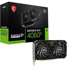 Відеокарта MSI GeForce RTX 4060 Ti VENTUS 2X BLACK 8G OC [86134]