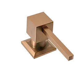 Дозатор миючого засобу Rea copper 330 см квадратний BAT-05013, Розове золото - мініатюра 2