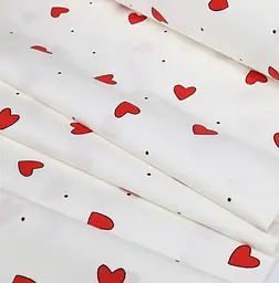 Простирадло на резинці Cosas в дитяче ліжечко CHERRY HEARTS 60х120х12 см (CherryHearts_120) - мініатюра 5