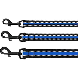 Повідець для собак BronzeDog Mesh, розмір S, 200х1,6 см, синій - мініатюра 10
