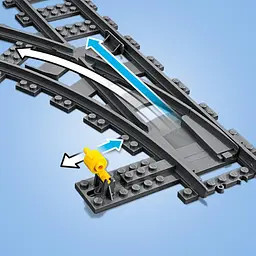 Конструктор LEGO City Стрілочний перевід 8 деталей (60238) - мініатюра 6