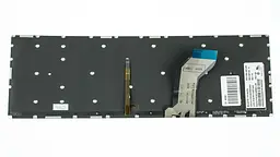 Клавіатура для ноутбука LENOVO (IdeaPad: Y700-15), rus, black, без фрейма, підсвічування клавіш(оригінал)