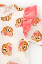 Комбінезон з начосом для новонародженої дівчинки Girl Bears - мініатюра 3