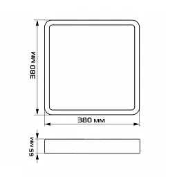 Світлодіодний світильник з пультом ETRON Smart MODERN 1-ESP-2007 48W black&white IP20 - мініатюра 4