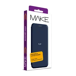 Чохол-книжка MAKE Motorola G17/G17 Power Flip Evening Blue