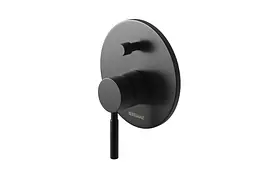 Змішувач для ванни Kohlman Roxin black + BOX прихованого монтажу KPL-QW210RBL, Чорний матовий - мініатюра 3