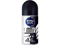 Антиперспірант роликовий NIVEA 50мл для чол. BLACR &amp; WHITE INVISIBLE ORIGINAL