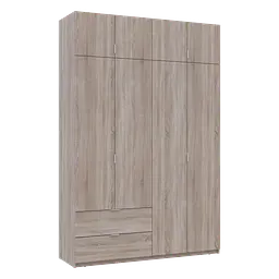 Розпашна Шафа для одягу Doros Лукас Дуб Сонома 160х50х240 (80737730) - мініатюра 7