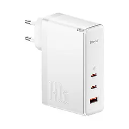 Адаптер - зарядний пристрій Baseus 140W GaN5 Pro Fast Charger + C to C кабель (CCGP100202) - мініатюра 2