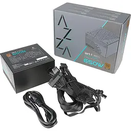 Блок живлення AZZA PSAZ-650B 650W ATX 3.1 80+ Bronze (PSAZ-650B(ATX3.1)) Black - мініатюра 3