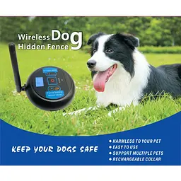 Бездротовий електронний паркан для собак Wireless Dog Fence WDF-600, з 3-ма нашийниками (100823) - мініатюра 5