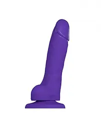 Реалістичний фалоімітатор Strap-On-Me Soft Realistic Dildo Violet L, 19х4.1 см (фіолетовий)