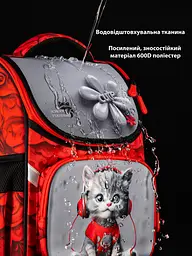 Ортопедичний шкільний рюкзак (ранець) School Standard 3 в 1 для дівчинки 570 гр 14,5 літрів Червоний - мініатюра 9