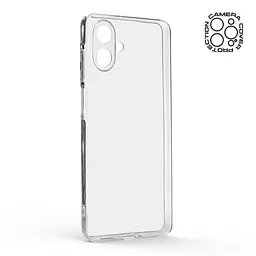 Прозрачный чехол для Samsung Galaxy A07 4G (A075) с защитой камеры, тонкий, силиконовый, бесцветный, ударопрочный, противоударный бампер с закрытой камерой, ArmorStandart (ARM86531) - мініатюра 2