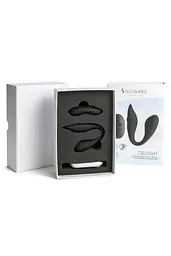 Вібратор для пар DELIGHT - BLACK Pleasures 25-732710105 100138 - мініатюра 2