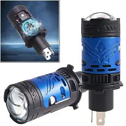 LED лампи автомобільні H4 Mini 120W 13000LM 6000K 4570+4570 Module 9-30V (Лінзовані D37 мм З Оманкою Canbus) F90-Small