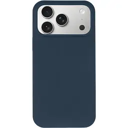 Чохол Epik Silk Full Protective (AA) NO LOGO для Apple iPhone 17 Pro / 18 Pro (6.3") Синій / Deep navy - мініатюра 2
