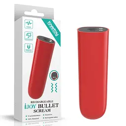 Вібратор Lovetoy Ijoy Rechargeable Bullet Scream, 8.4 см (червоний)