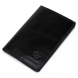Шкіряна обкладинка для документів Grande Pelle 11401 чорний