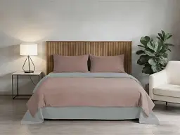 Комплект постільної білизни Soho євро Rose/Light gray 200х220 см (PATTERN 22-E) - мініатюра 2