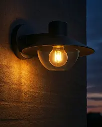 Вуличний світильник Zuma Line Eclipse E27 1x40W IP44 чорний - мініатюра 2