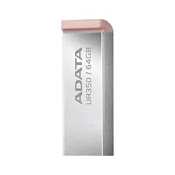 USB флеш накопичувач ADATA 64GB UR 350 Silver/Beige USB 3.2 (UR350-64G-RSR/BG) - мініатюра 4