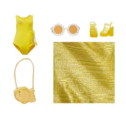 Лялька дитяча Санні серії "Swim & Style" з аксесуарами Rainbow High 15х28х8 см det0015424 - мініатюра 6