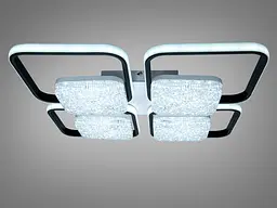 Люстра стельова Diasha LED біла чорна 130W димер - мініатюра 2