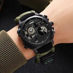 Чоловічий наручний годинник 2202NCMGN Camo Green Skmei acs0030151 - мініатюра 5
