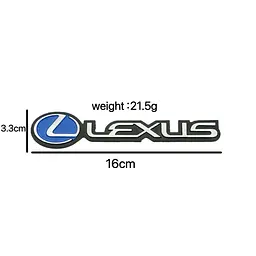 Емблема напис Lexus 160×33мм алюміній (на скотчі) - мініатюра 2