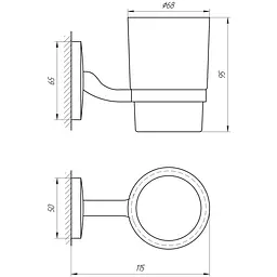 Стакан Perfect Sanitary Appliances RM 1101 - мініатюра 2