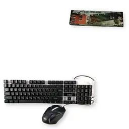 Комплект клавіатура та мишка UKC Combo Gamer K 01/M416 USB з LED підсвічуванням чорна (5559_284) - мініатюра 4
