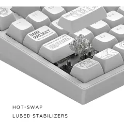 Клавіатура Dark Project ALU81 Terra Nova PBT RGB Mech G3MS Moonstone White (DPKB_NOVA_81_ANSI_WHITE_UA) - мініатюра 10