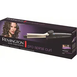Плойка Remington Ci 5319 Pro Spiral Curl 19 мм Tong чорно-сіра (45338560100) - мініатюра 3