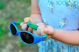 Дитячі сонцезахисні окуляри Koolsun Flex 0+ сині з зеленим (KS-FLRS000) - мініатюра 2