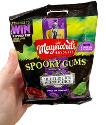 Жувальні цукерки Maynards Bassetts Spooky Gums Beetlejuice Beetlejuice 130г - мініатюра 3
