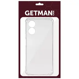 TPU чохол GETMAN Ease logo посилені кути Full Camera для Oppo A58 4G Безбарвний (прозорий) - мініатюра 5