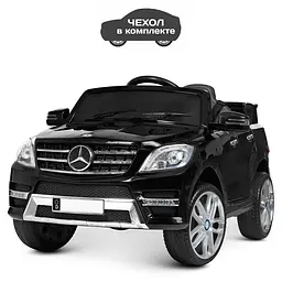 Дитячий електромобіль на пульті управління Mercedes (2 мотора за 25W, MP3, FM, USB) Bambi M 3568EBLR-2 Чорний - мініатюра 2