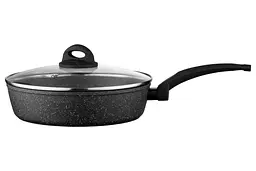 Сковорода Ardesto глибока з кришкою Gemini Gourmet Viareggio 26см алюміній чорний kuh0014384 - мініатюра 5