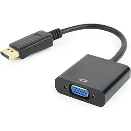 Адаптер Cablexpert DisplayPort - VGA 0.15м black (A-DPM-VGAF-02) - мініатюра 2