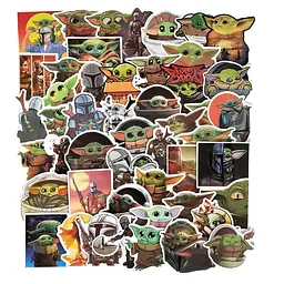 Стікерпак GeekLand Baby Yoda 50 штук - мініатюра 3