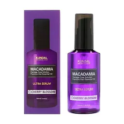 Сиворотка для волосся зволожуюча "Вишневий цвіт" 100 мл Kundal Macadamia Ultra Hair Serum Cherry Blossom - мініатюра 1